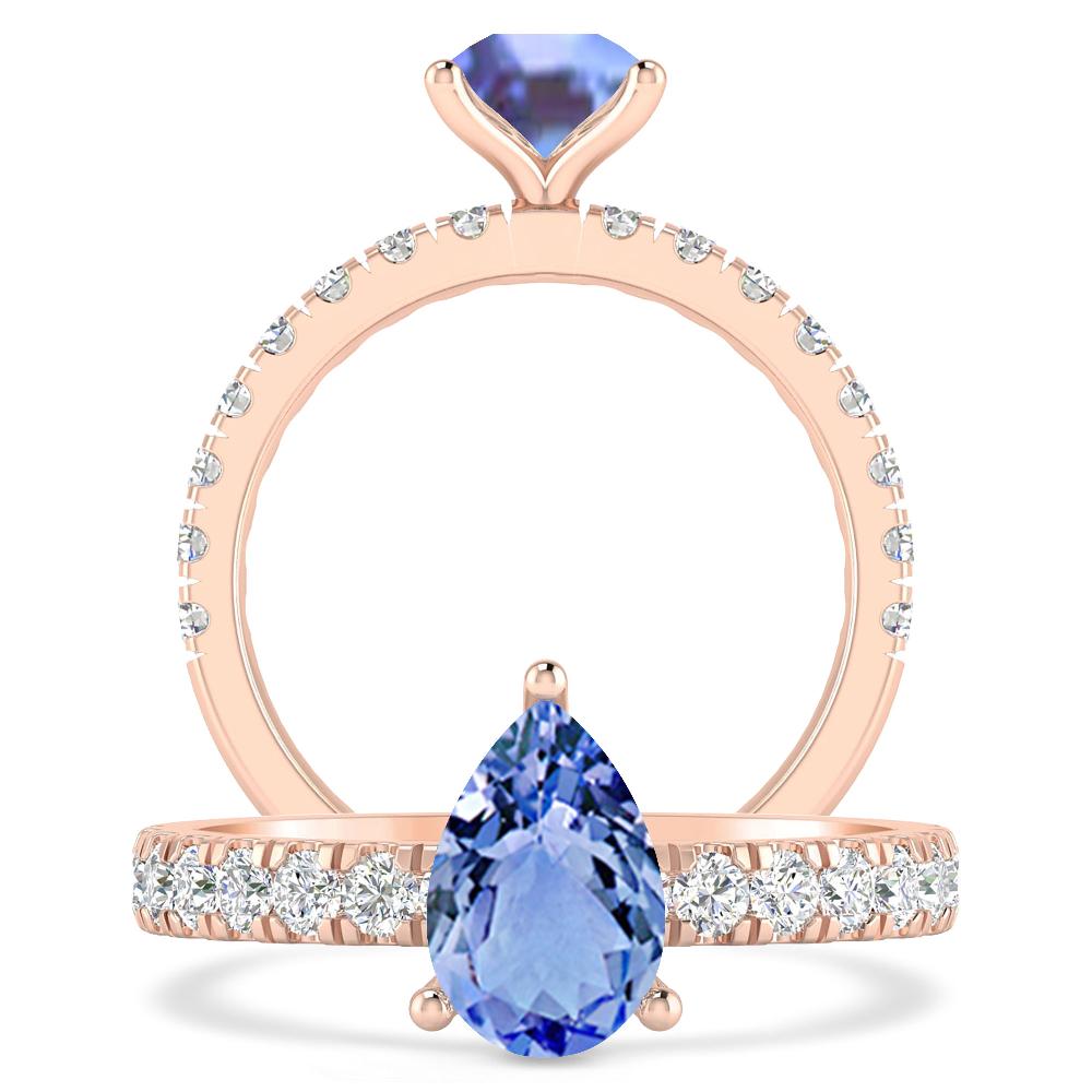 Rose Gold - Tanzanite