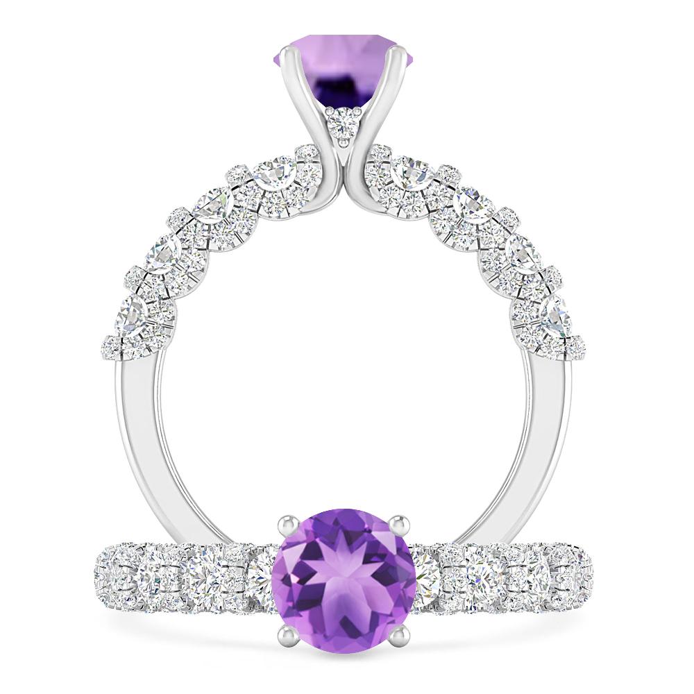 White Gold - Amethyst