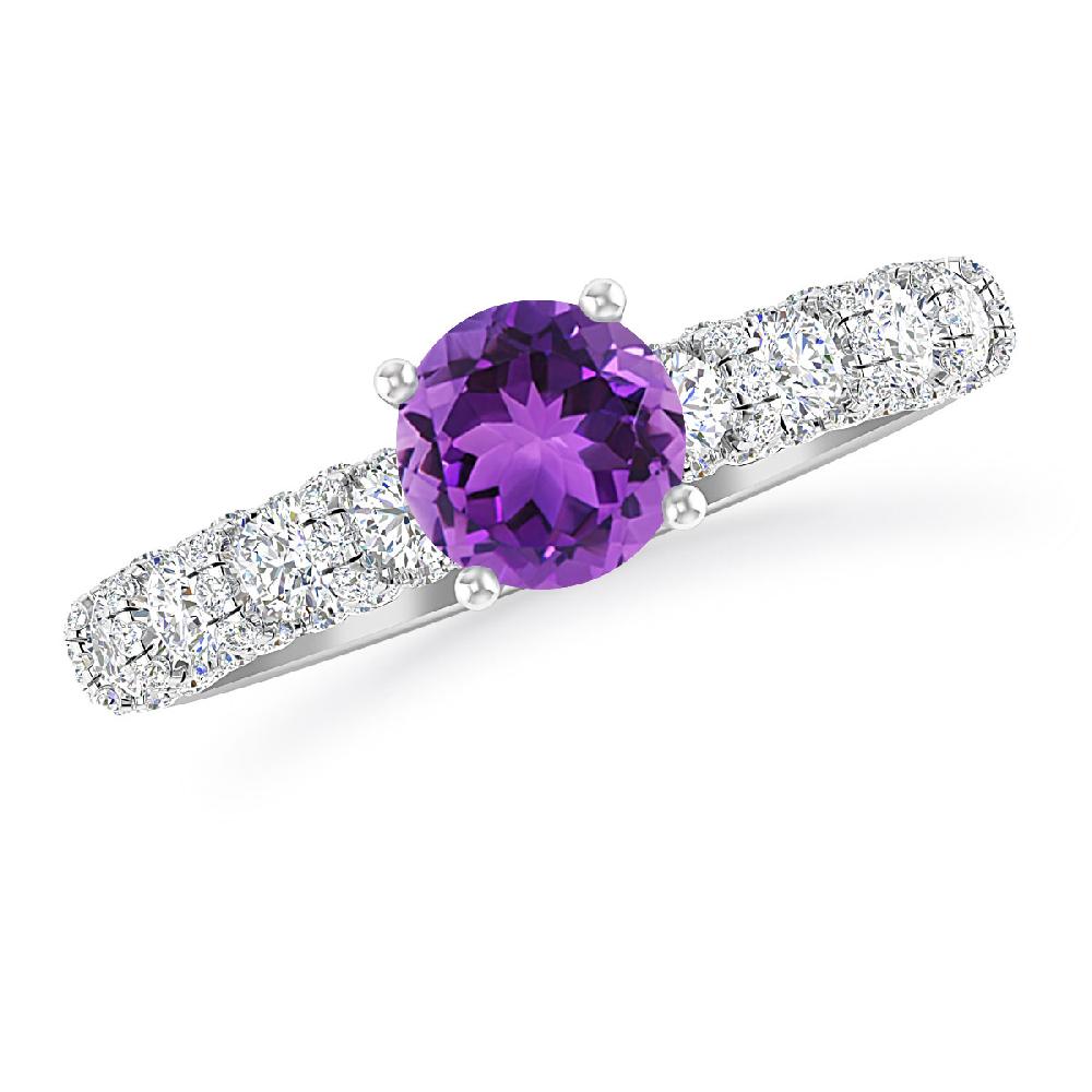 White Gold - Amethyst