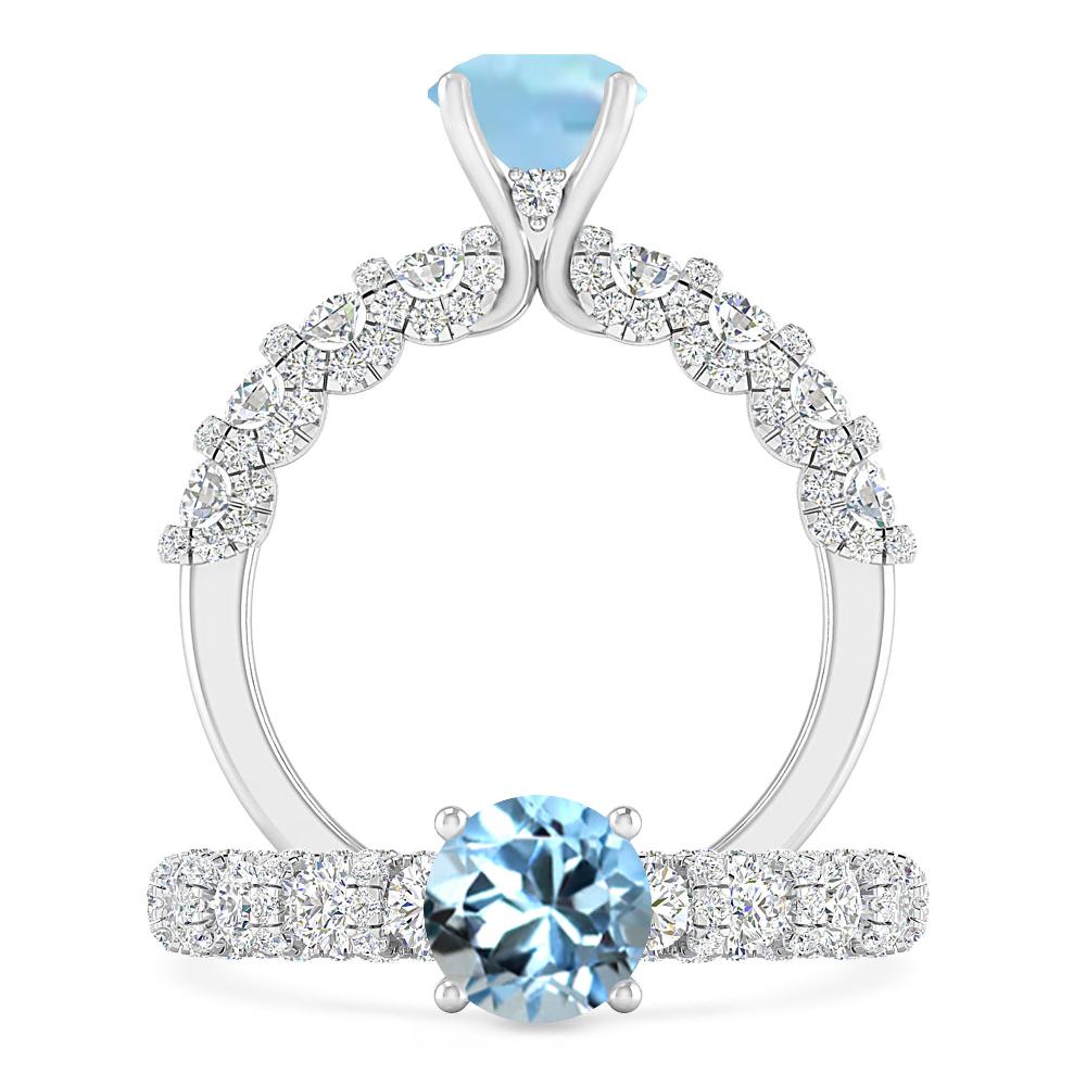 White Gold - Aquamarine