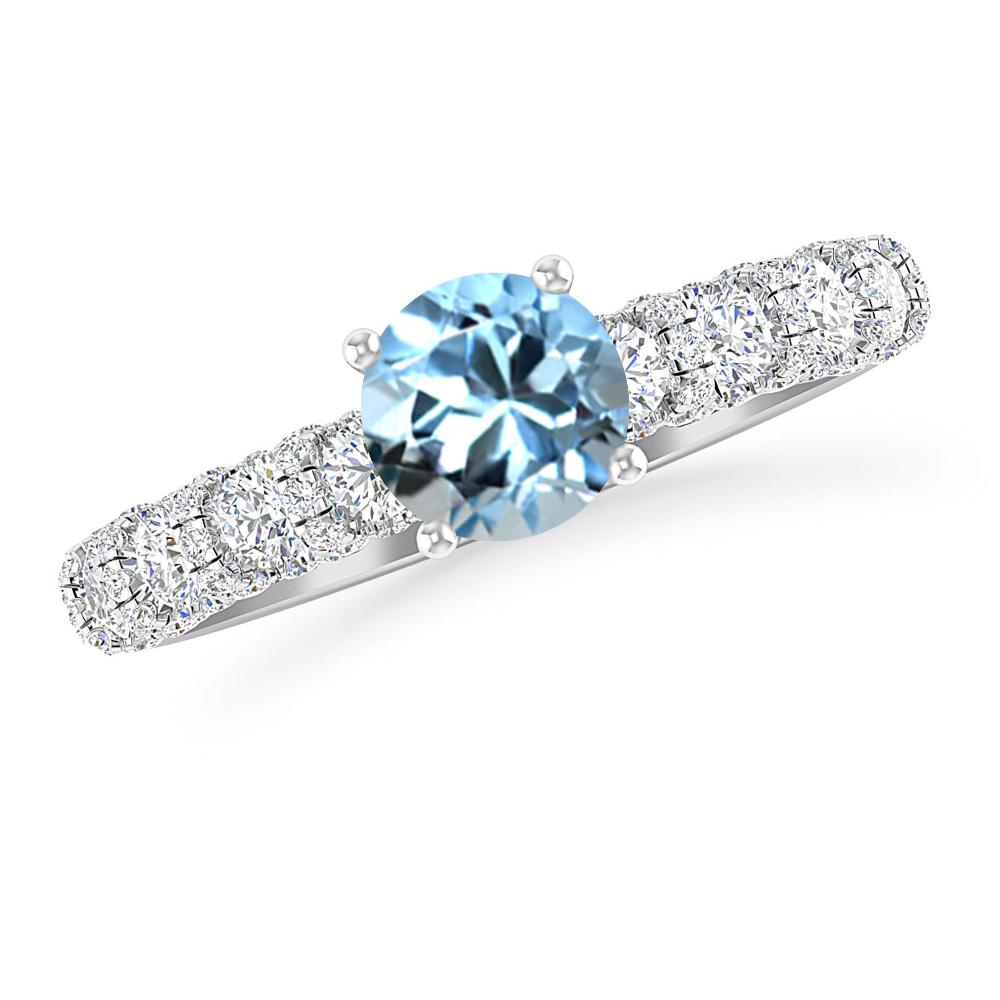 White Gold - Aquamarine