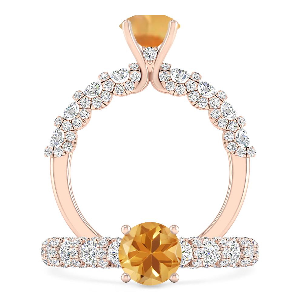 Rose Gold - Citrine