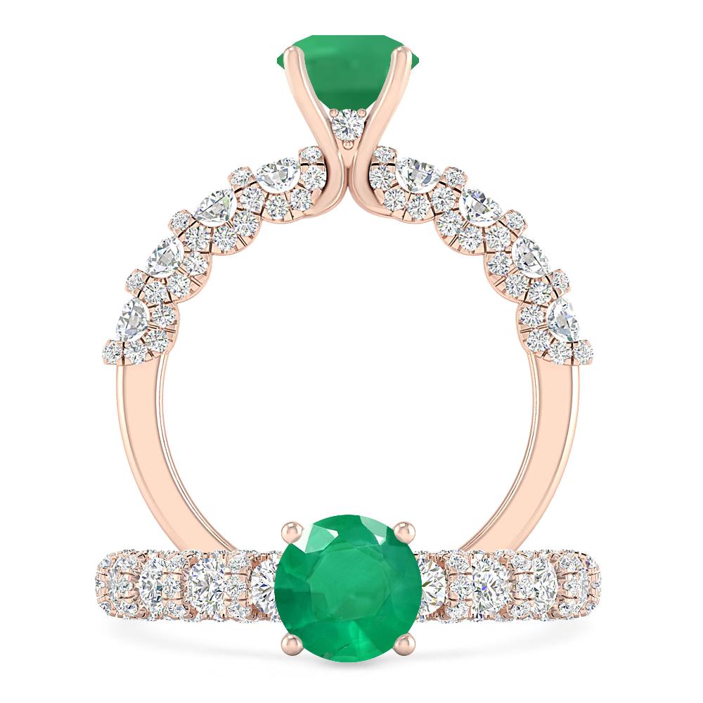 Rose Gold - Emerald