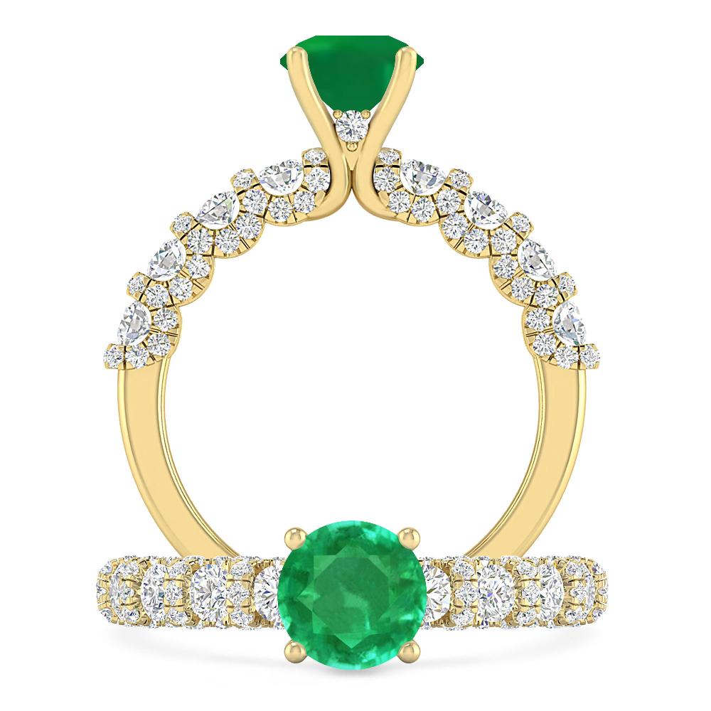 Yellow Gold - Emerald