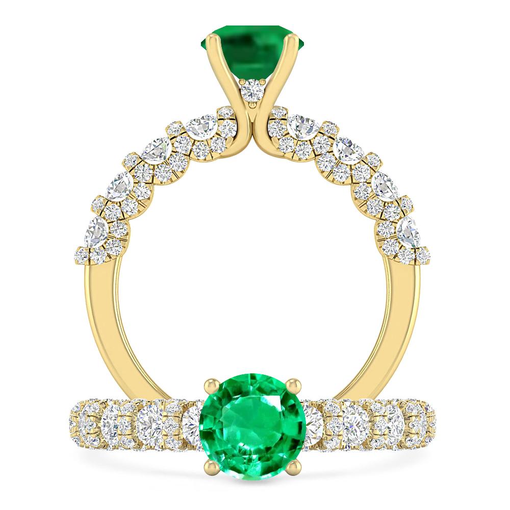 Yellow Gold - Emerald