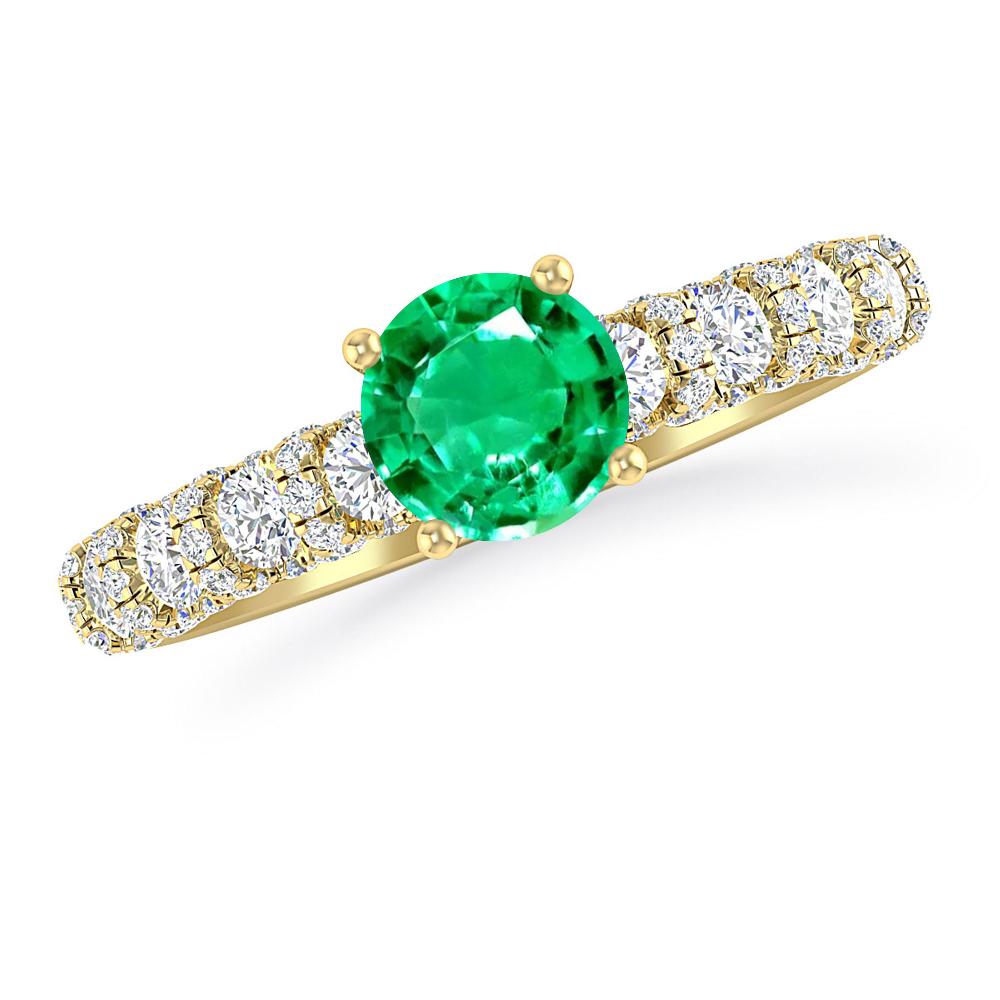 Yellow Gold - Emerald