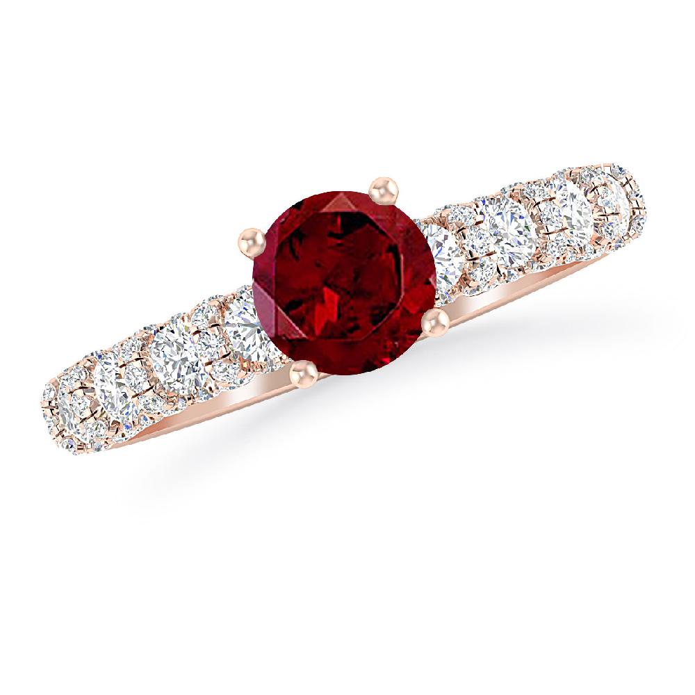 Rose Gold - Garnet