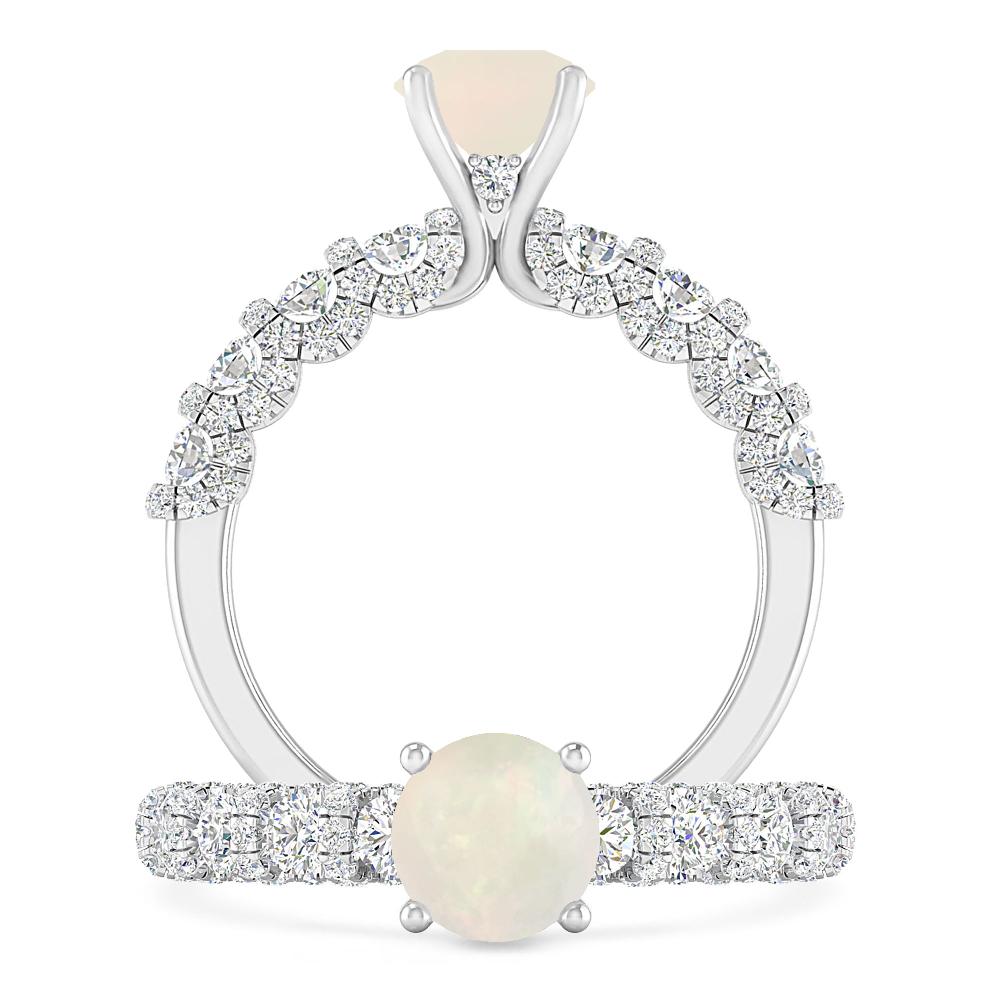 White Gold - Opal