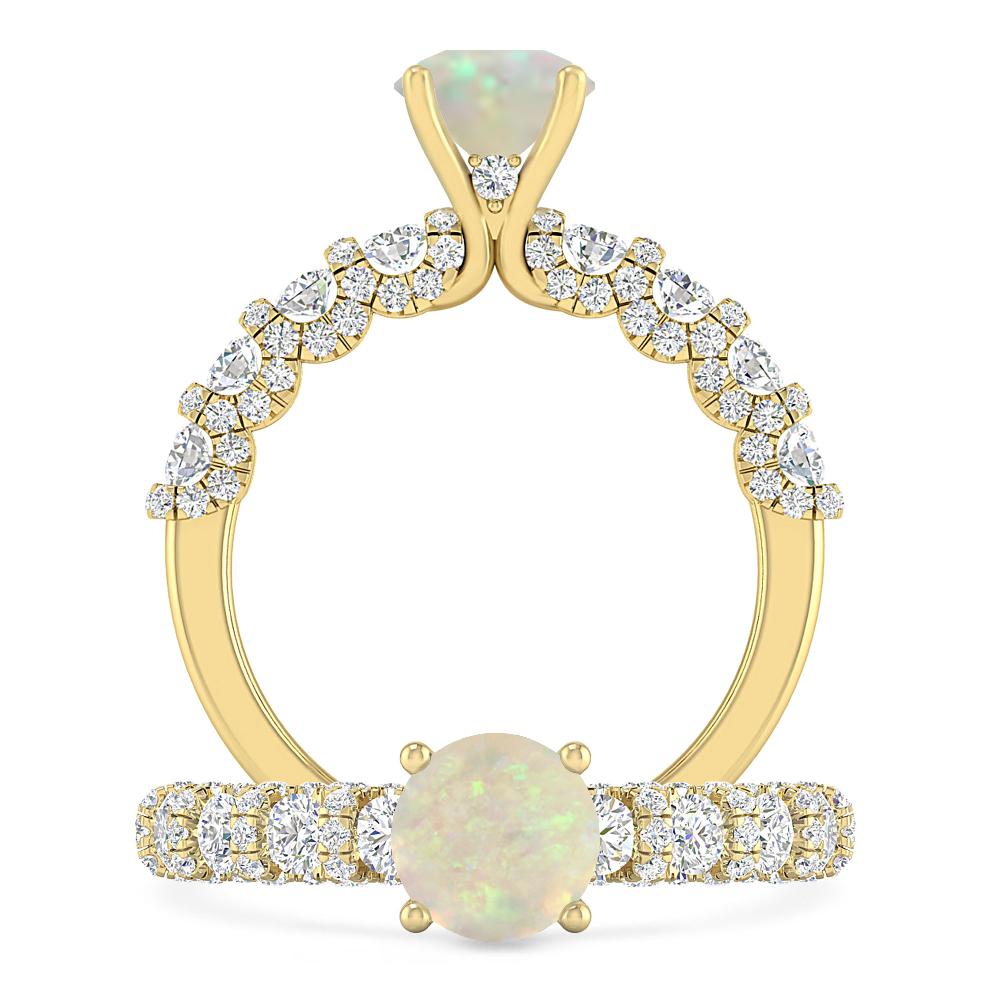 Yellow Gold - Opal