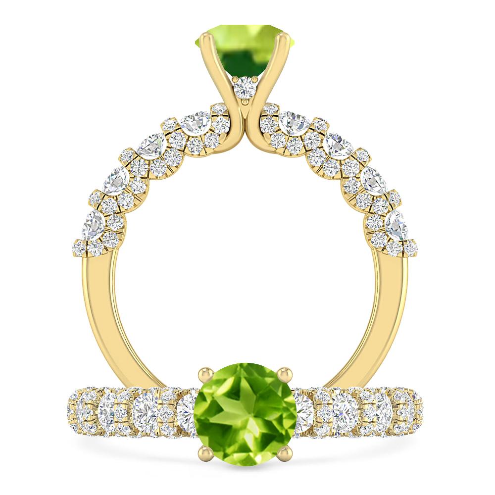 Yellow Gold - Peridot