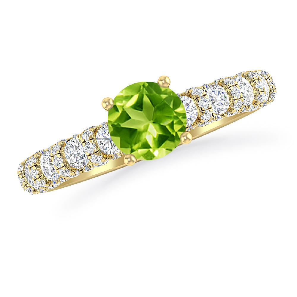 Yellow Gold - Peridot