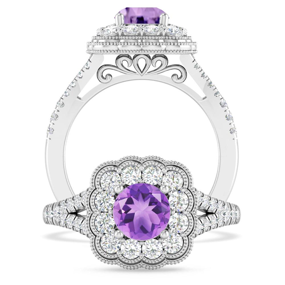 White Gold - Amethyst