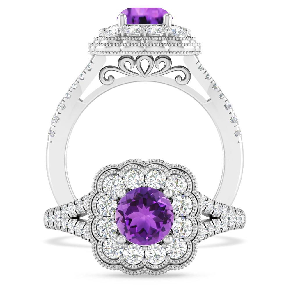 White Gold - Amethyst