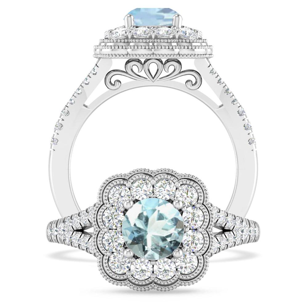 White Gold - Aquamarine