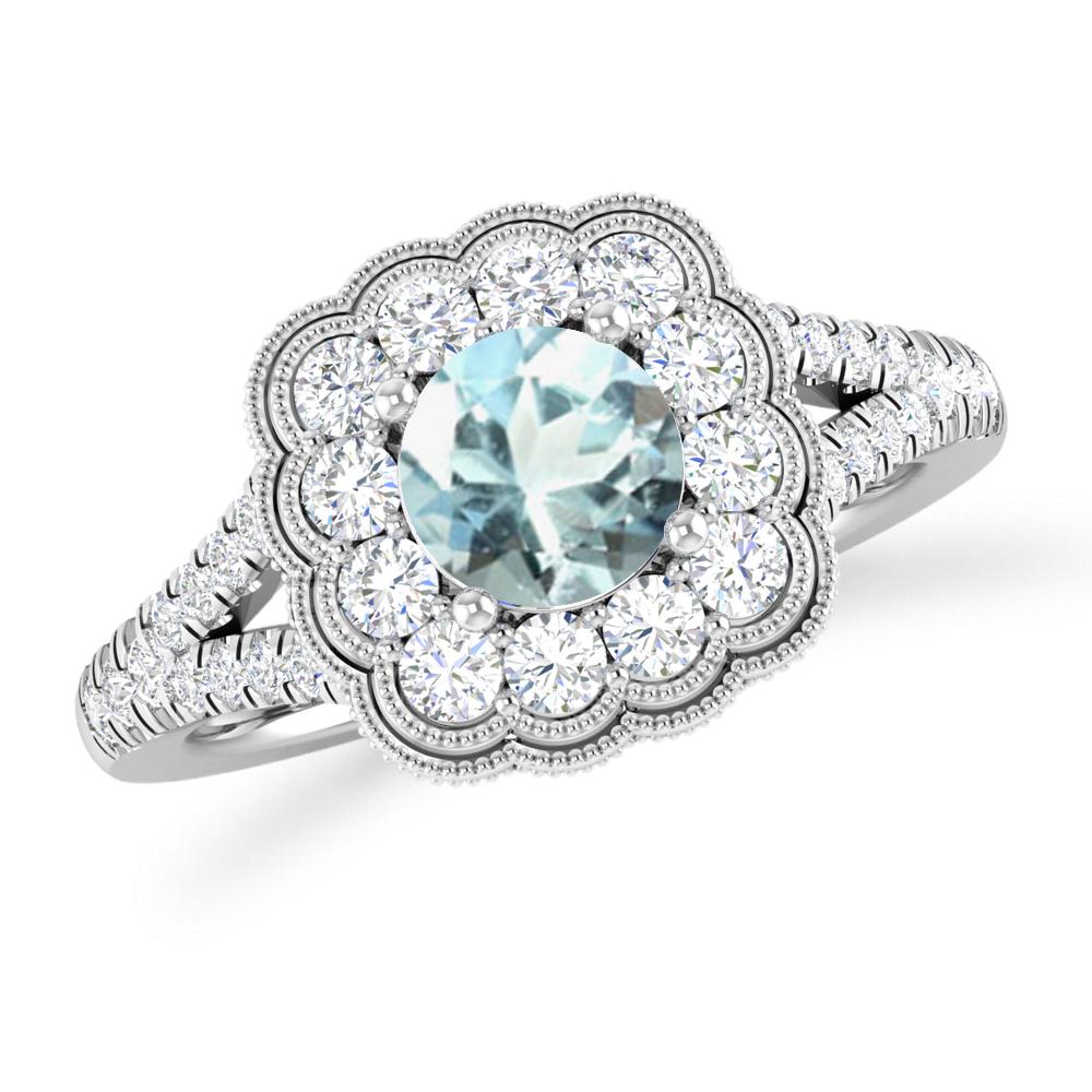 White Gold - Aquamarine