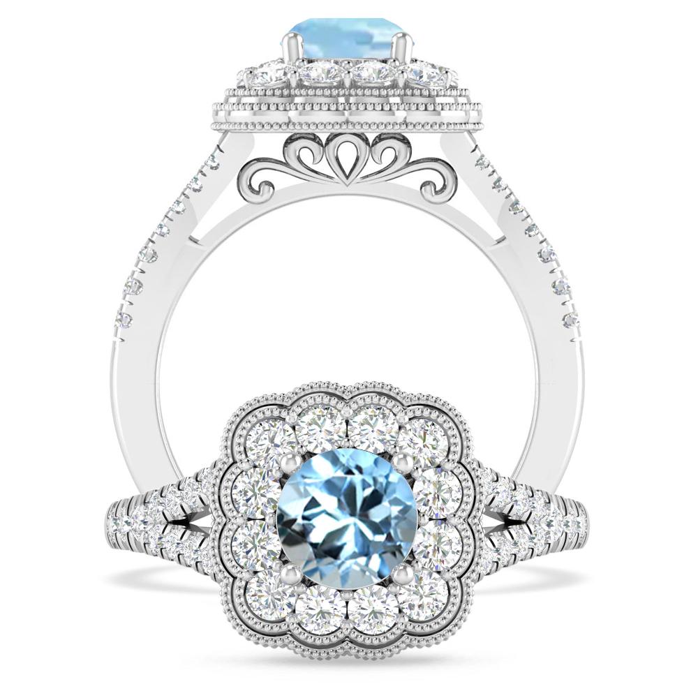 White Gold - Aquamarine