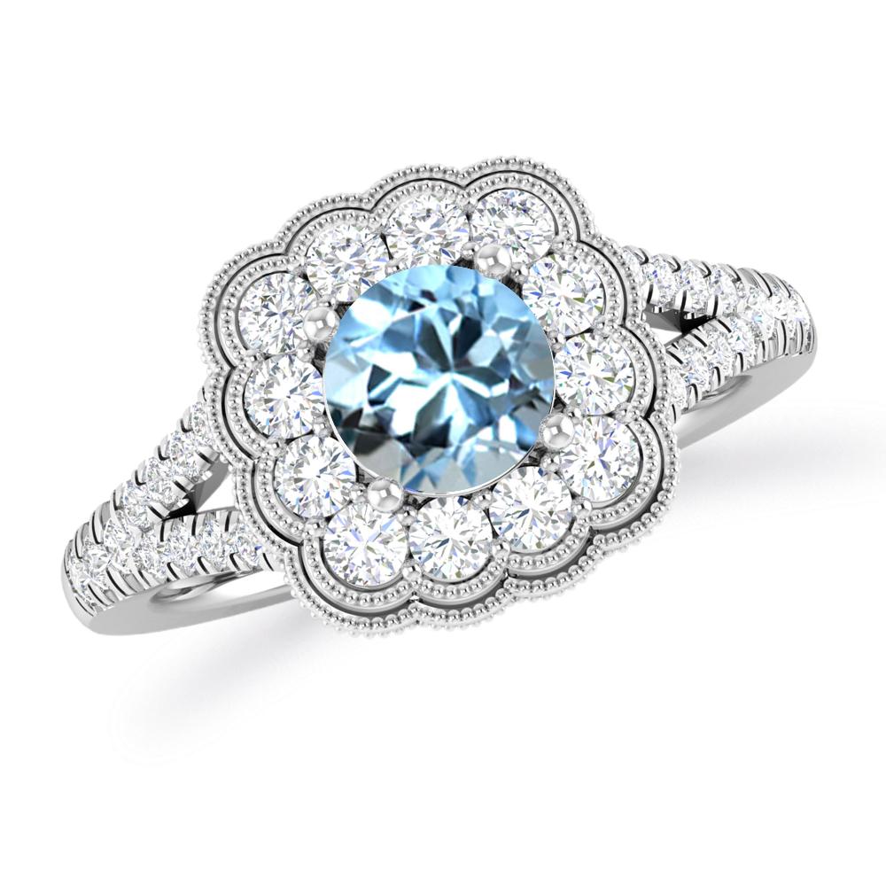 White Gold - Aquamarine