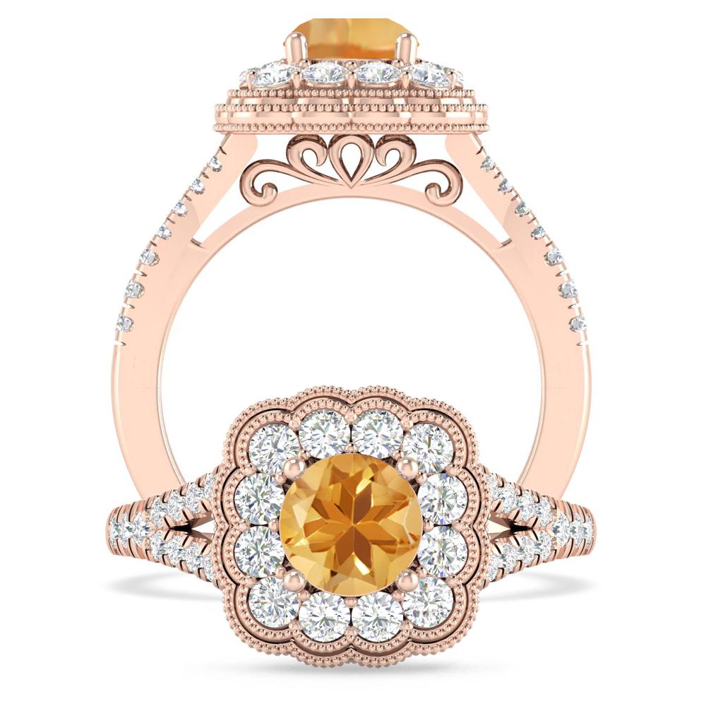 Rose Gold - Citrine