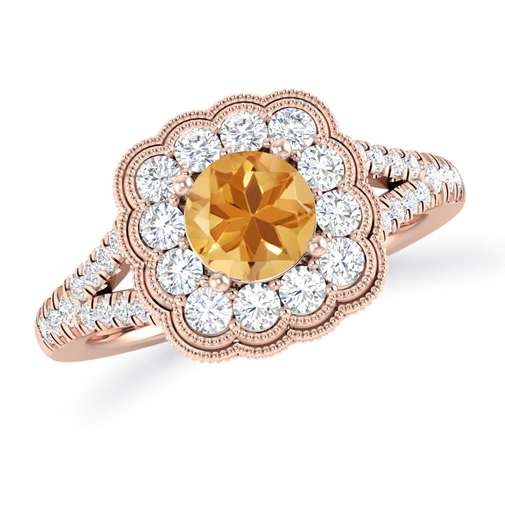 Rose Gold - Citrine