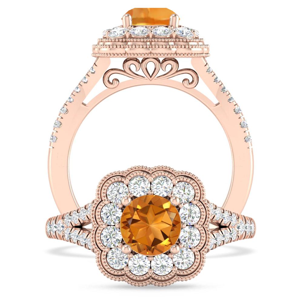 Rose Gold - Citrine
