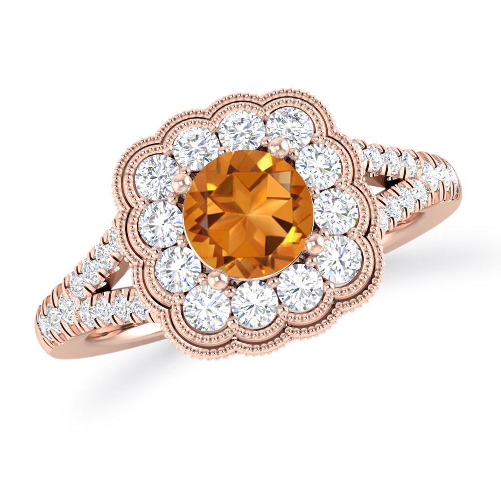 Rose Gold - Citrine