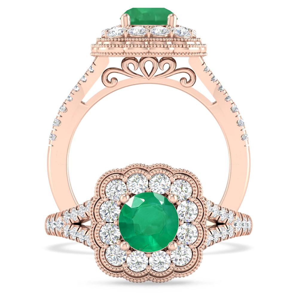 Rose Gold - Emerald