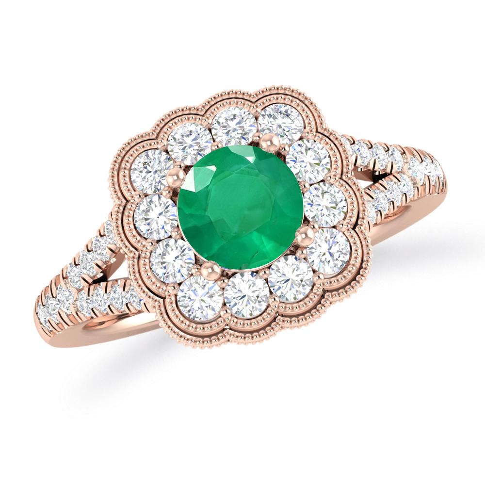 Rose Gold - Emerald