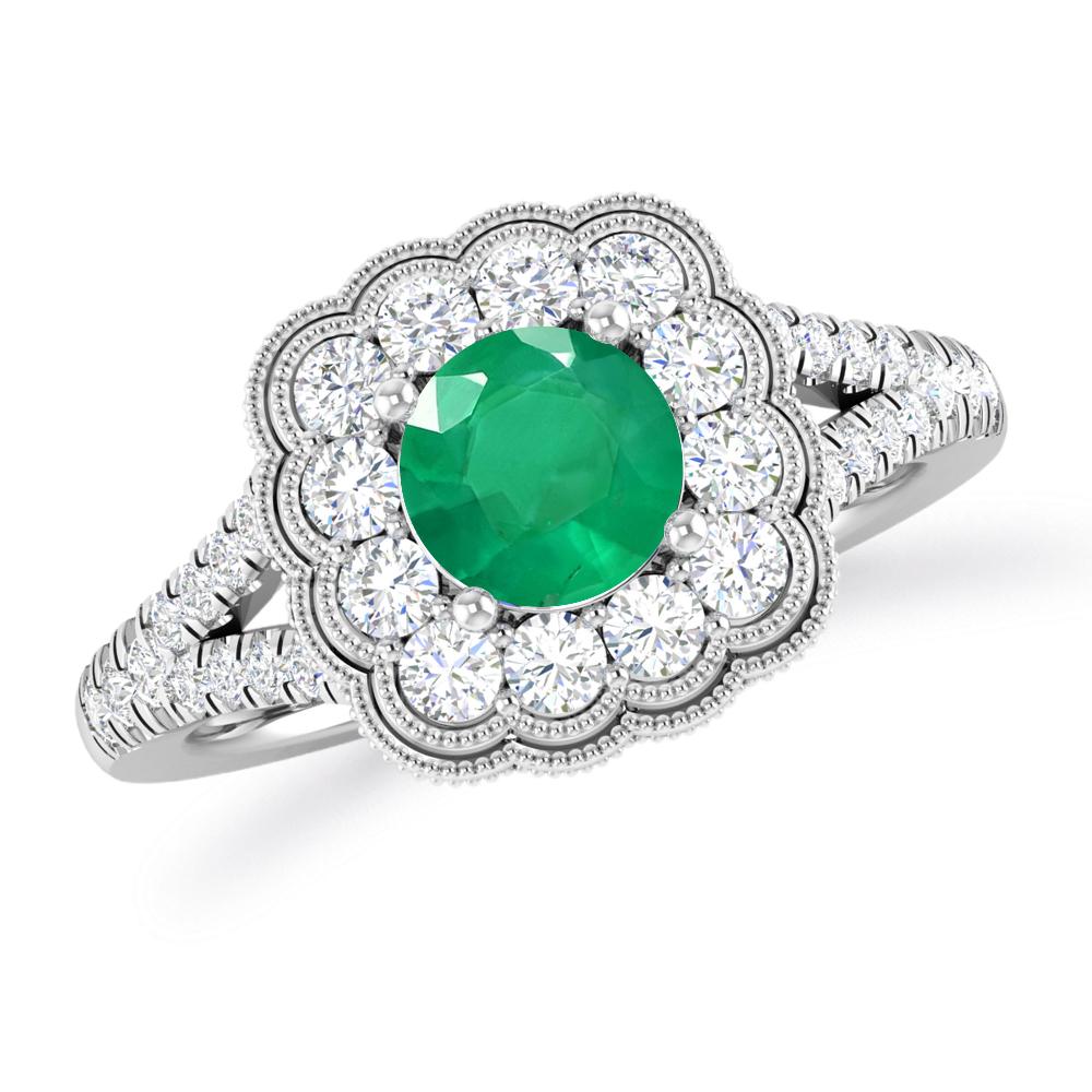 White Gold - Emerald