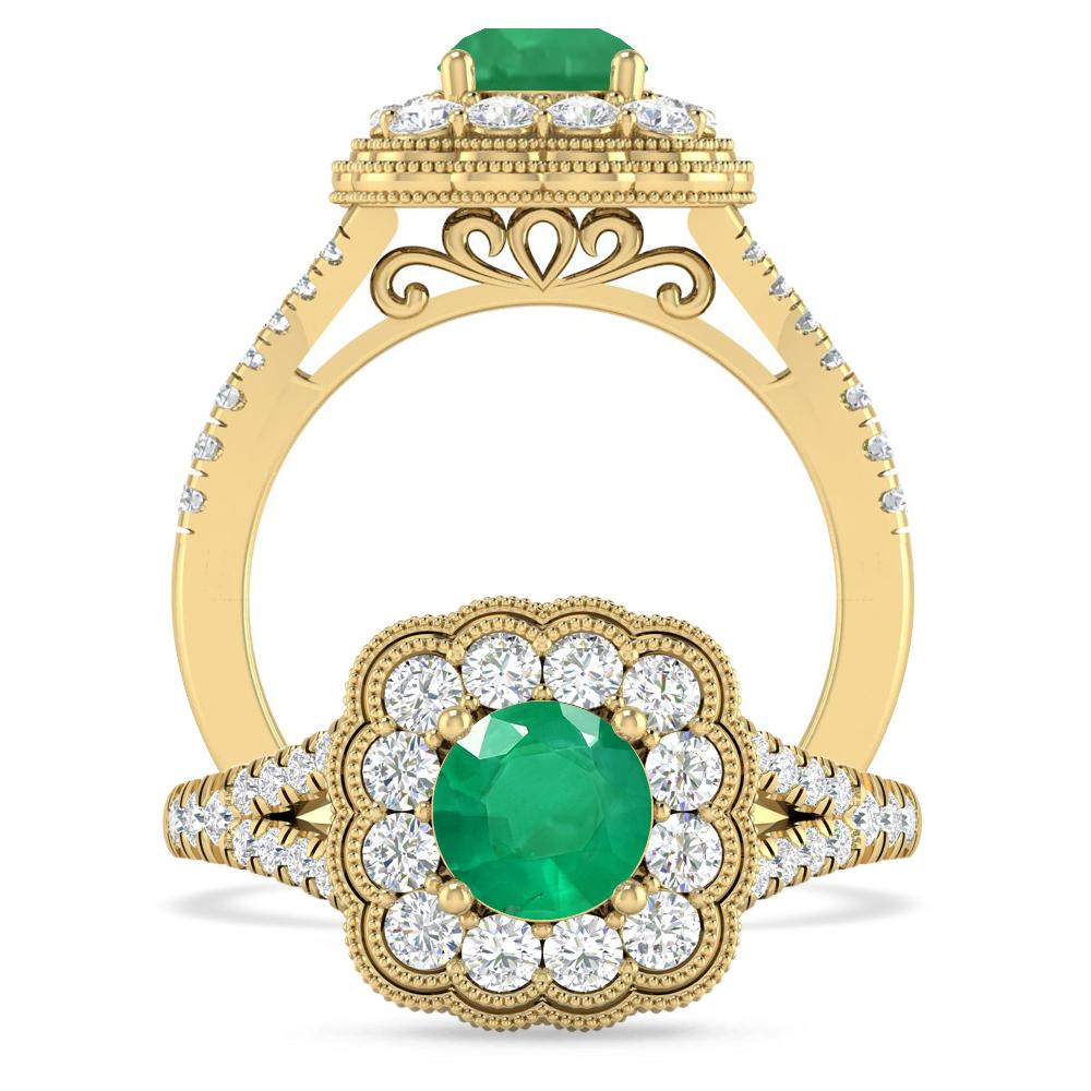 Yellow Gold - Emerald