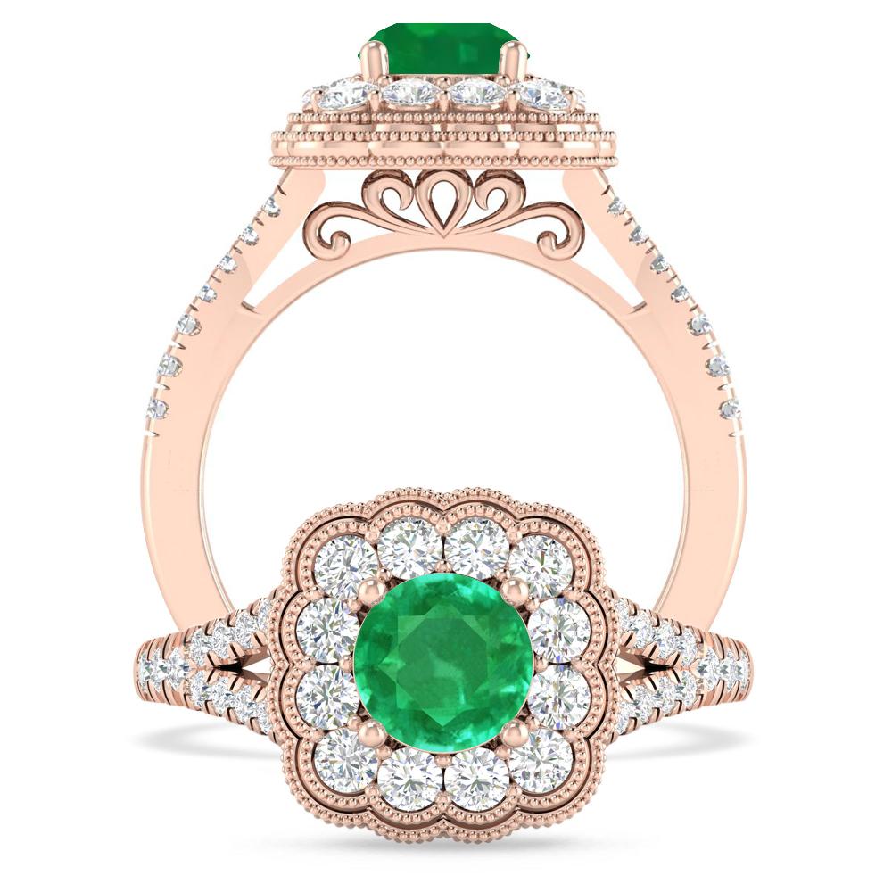 Rose Gold - Emerald
