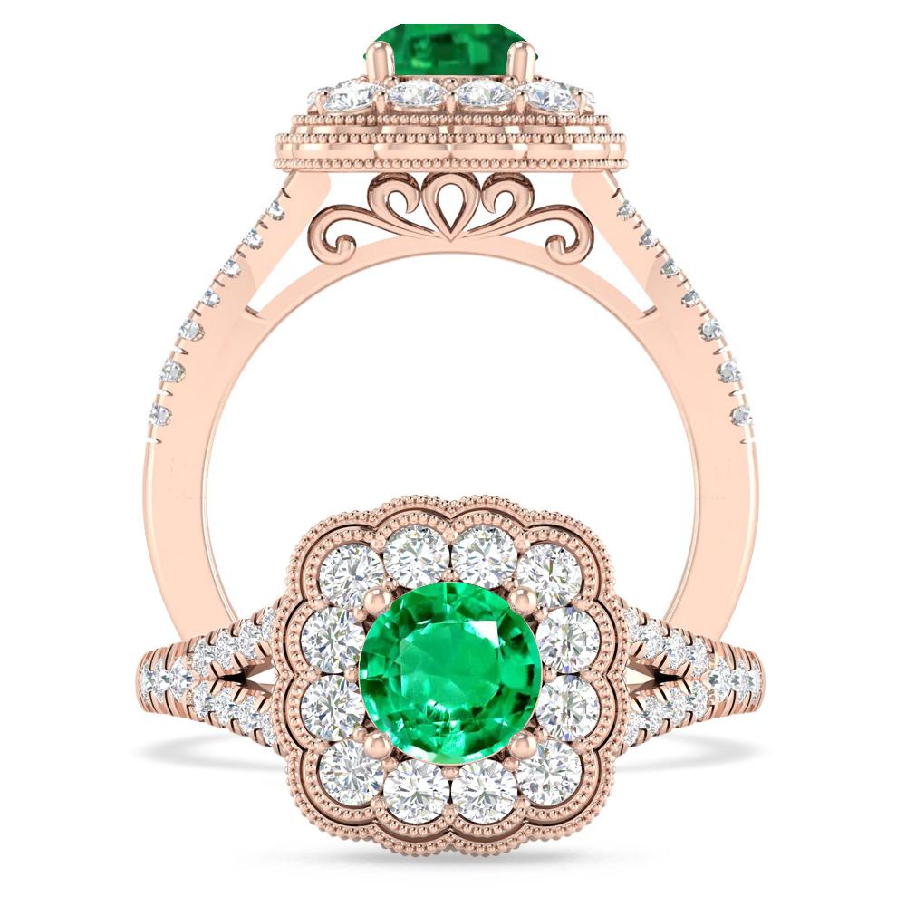 Rose Gold - Emerald