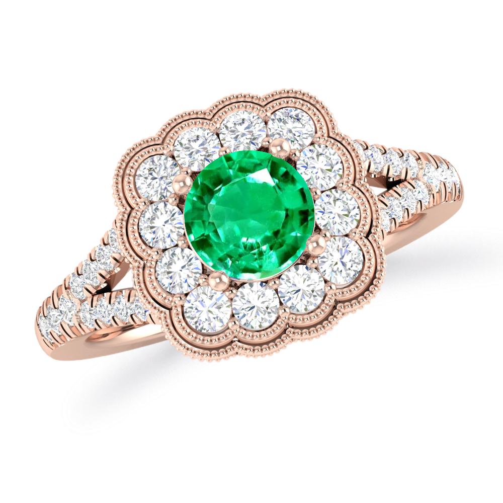 Rose Gold - Emerald