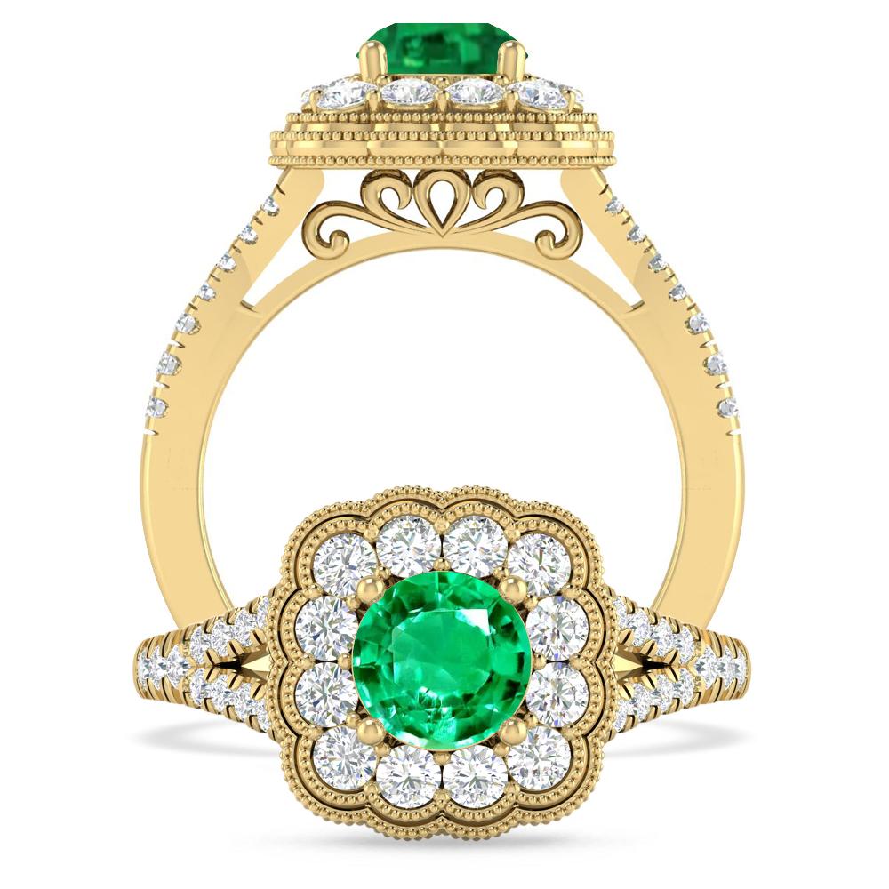 Yellow Gold - Emerald