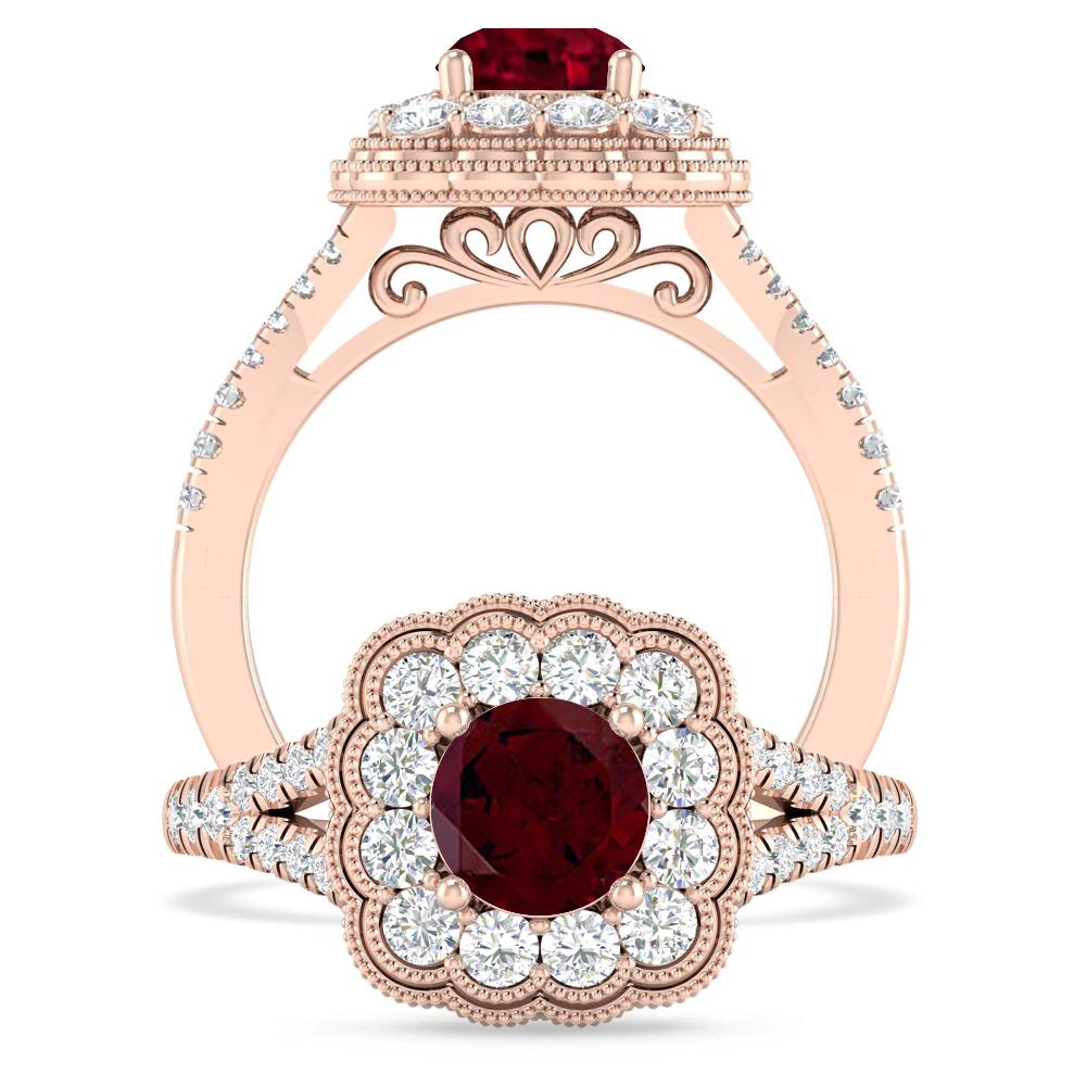 Rose Gold - Garnet