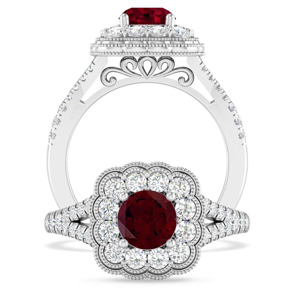 White Gold - Garnet