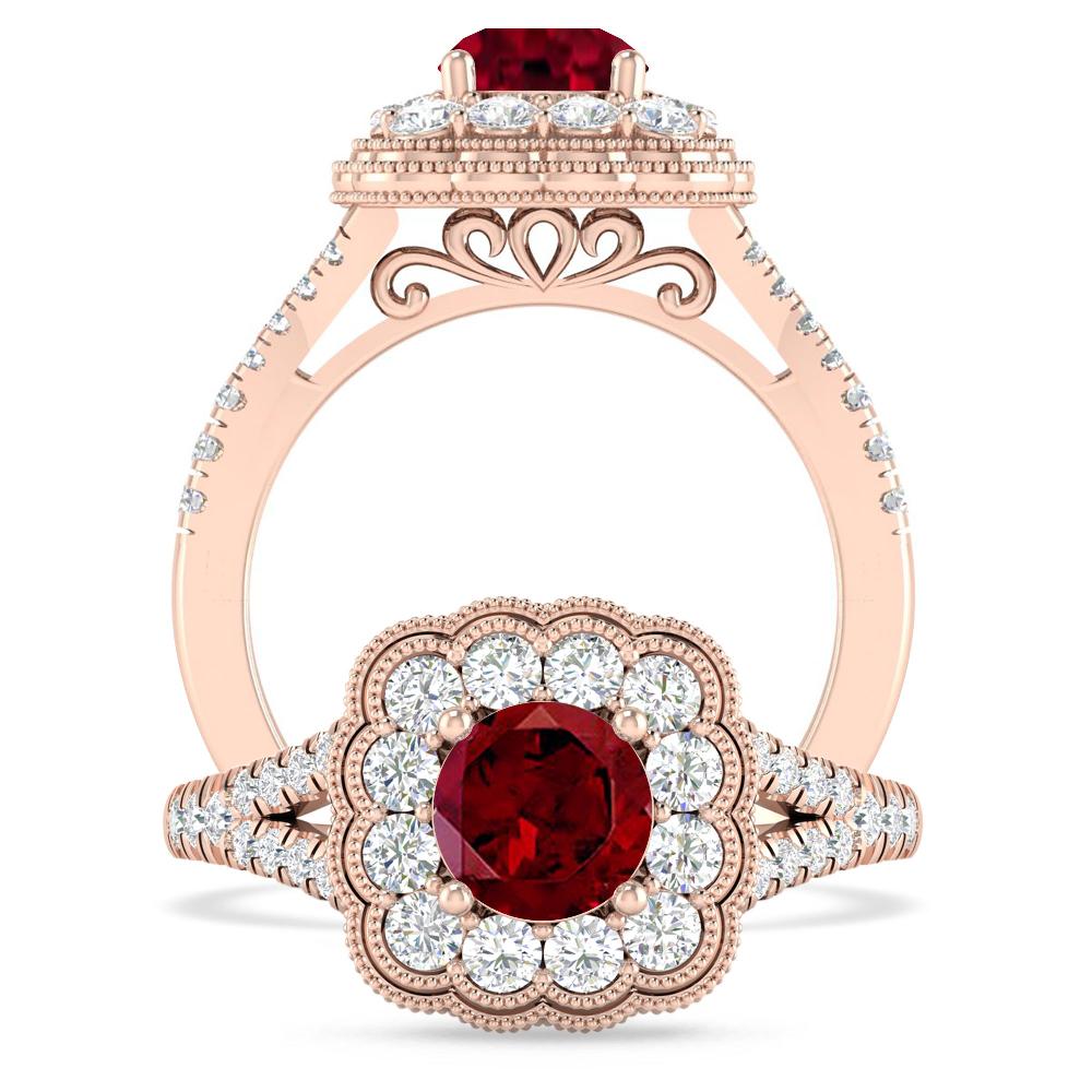Rose Gold - Garnet