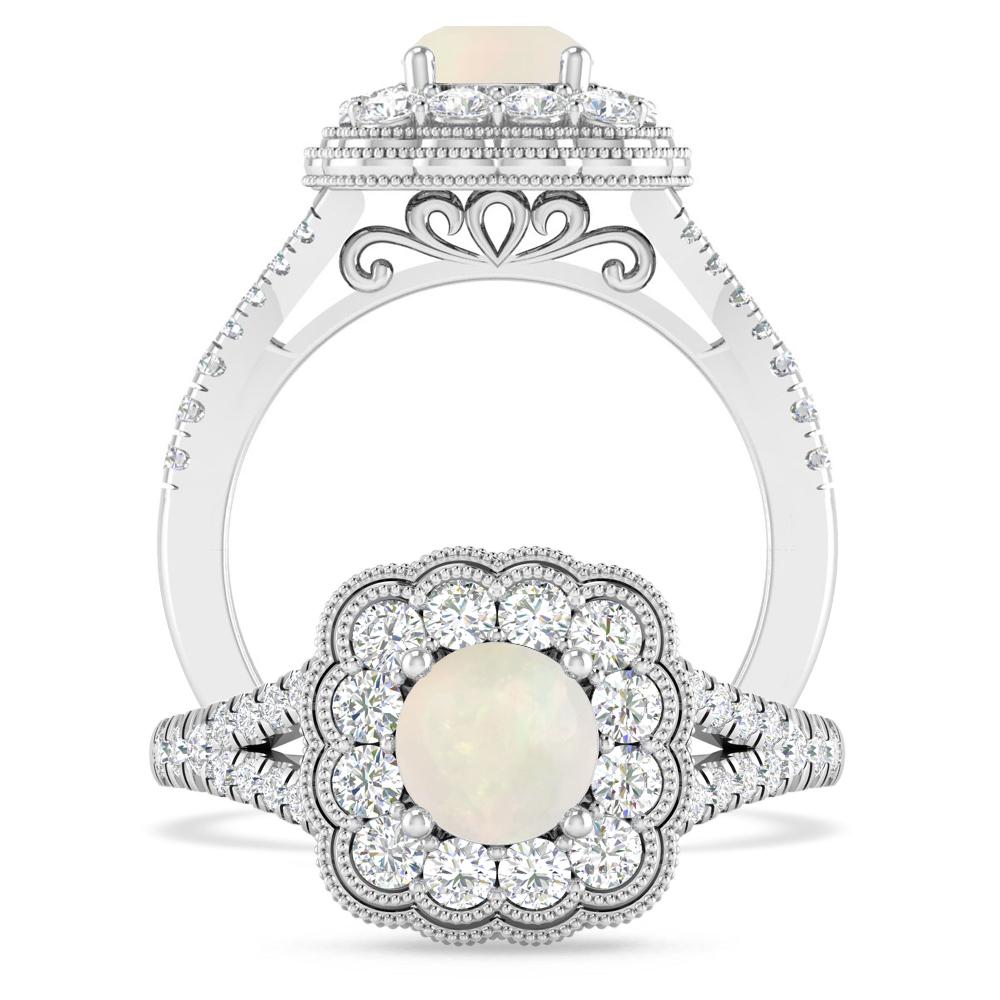 White Gold - Opal