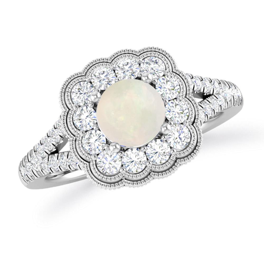 White Gold - Opal