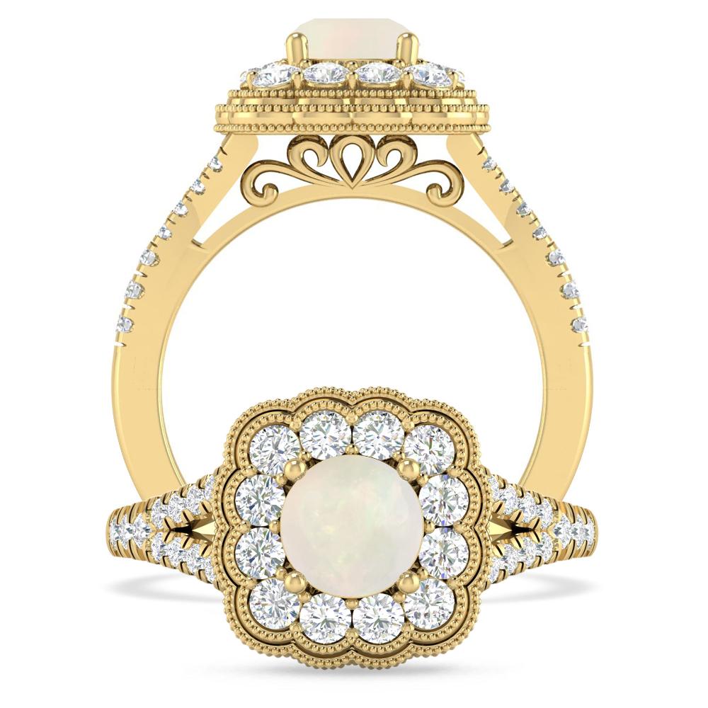 Yellow Gold - Opal