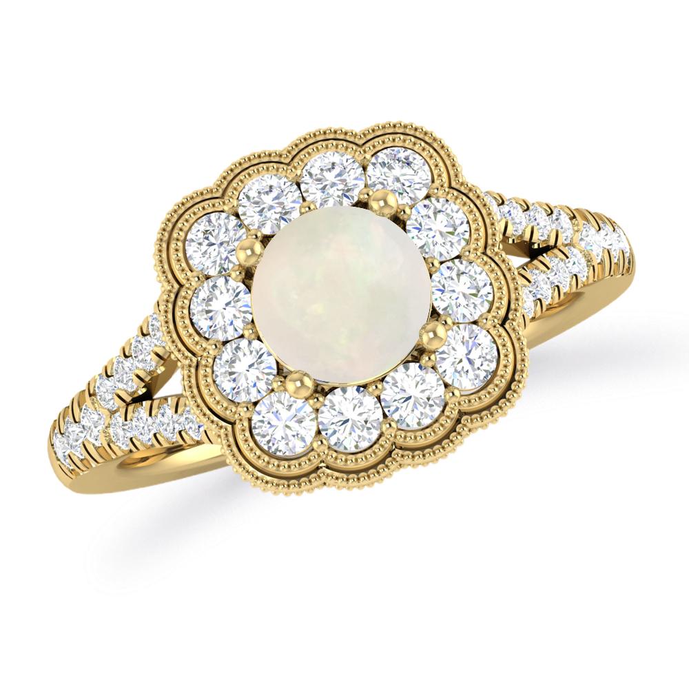 Yellow Gold - Opal