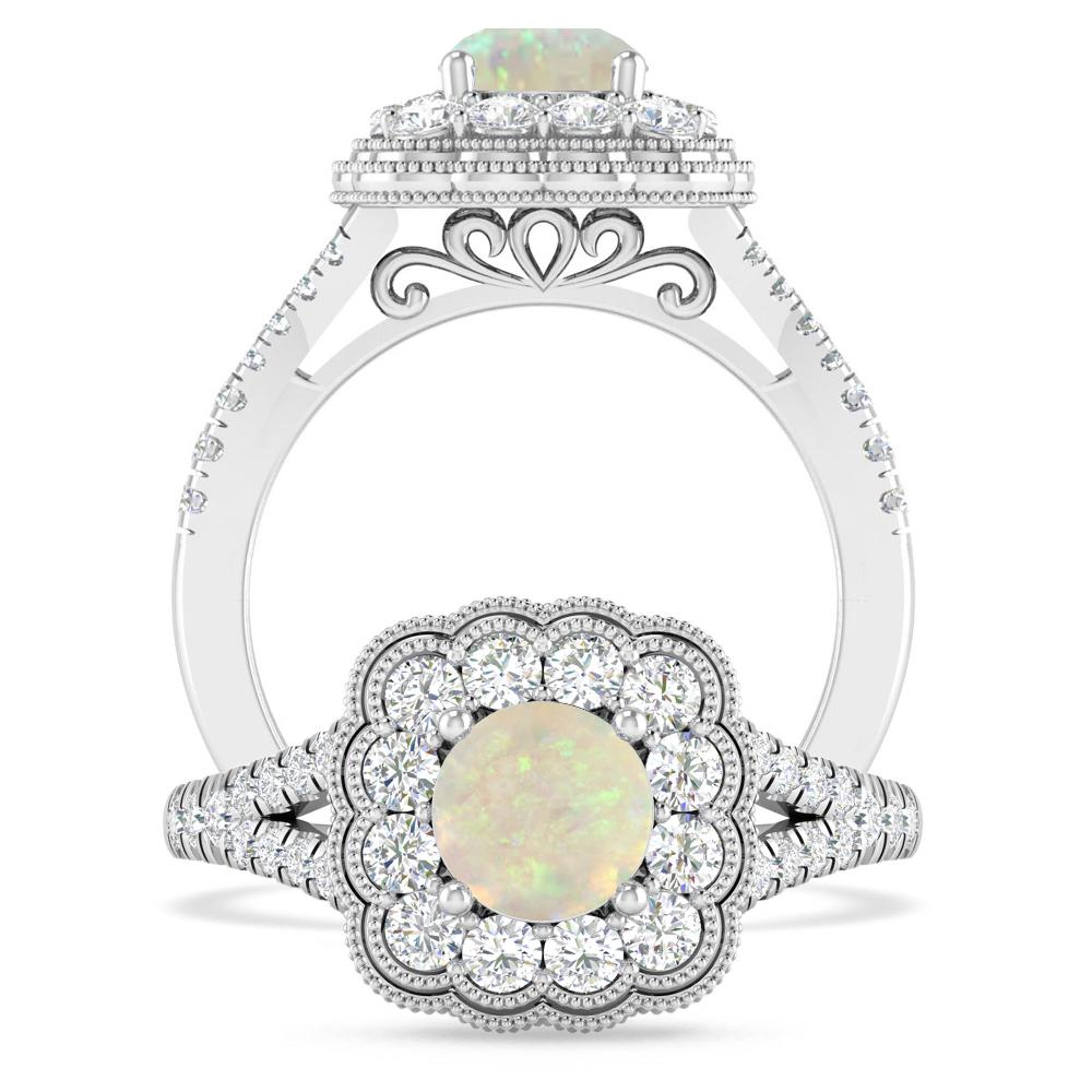 White Gold - Opal