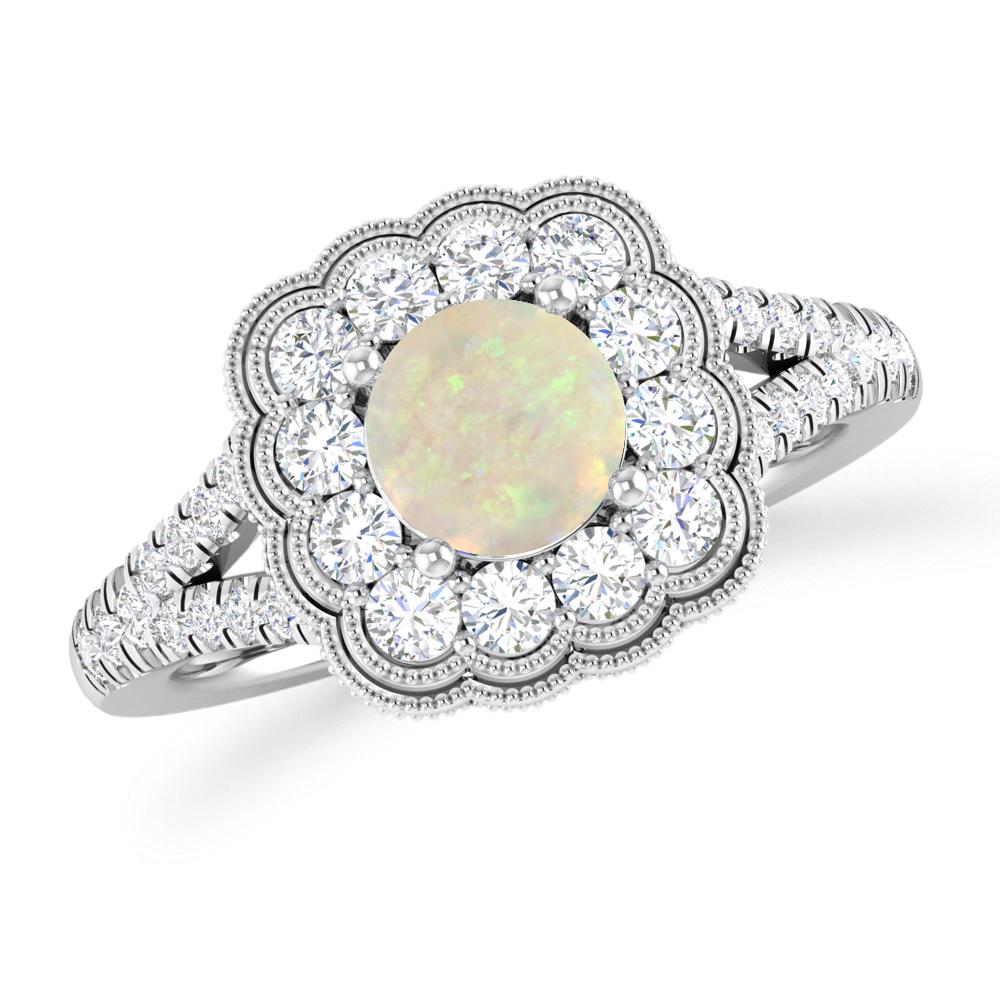 White Gold - Opal