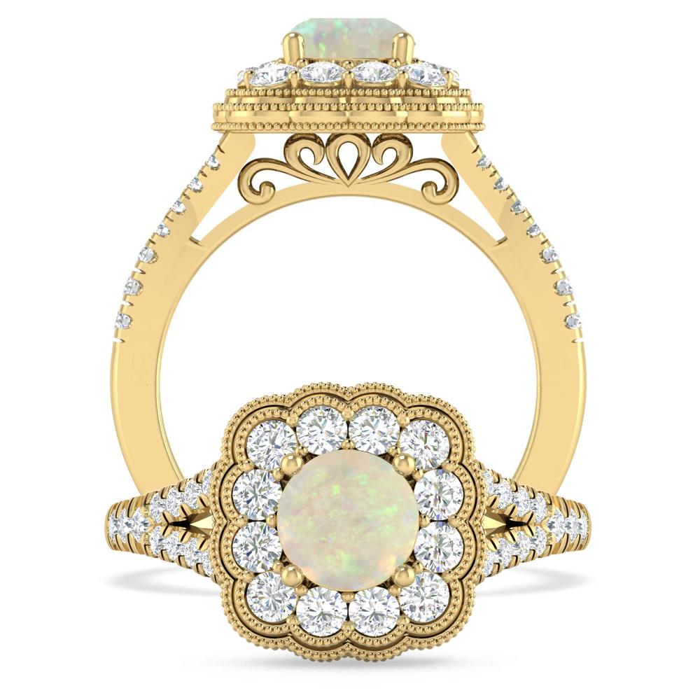 Yellow Gold - Opal