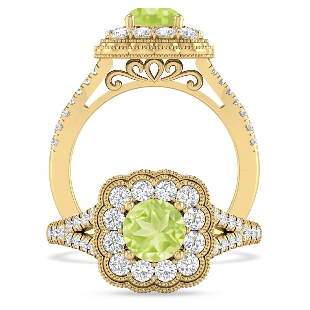 Yellow Gold - Peridot