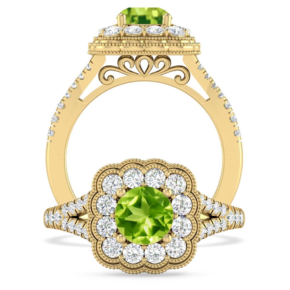 Yellow Gold - Peridot