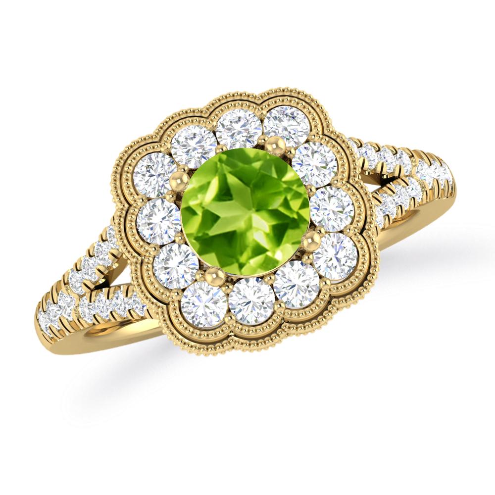 Yellow Gold - Peridot