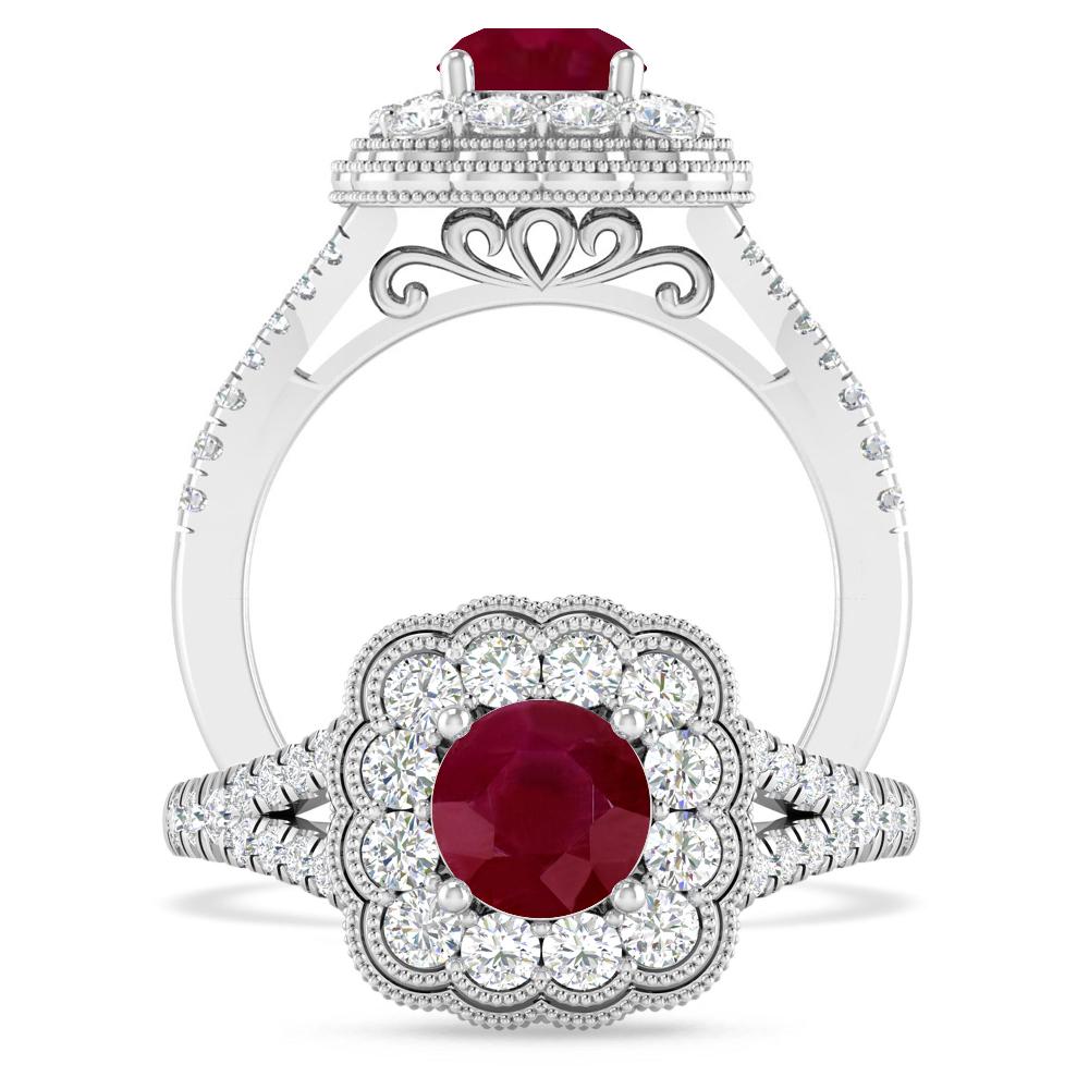 White Gold - Ruby