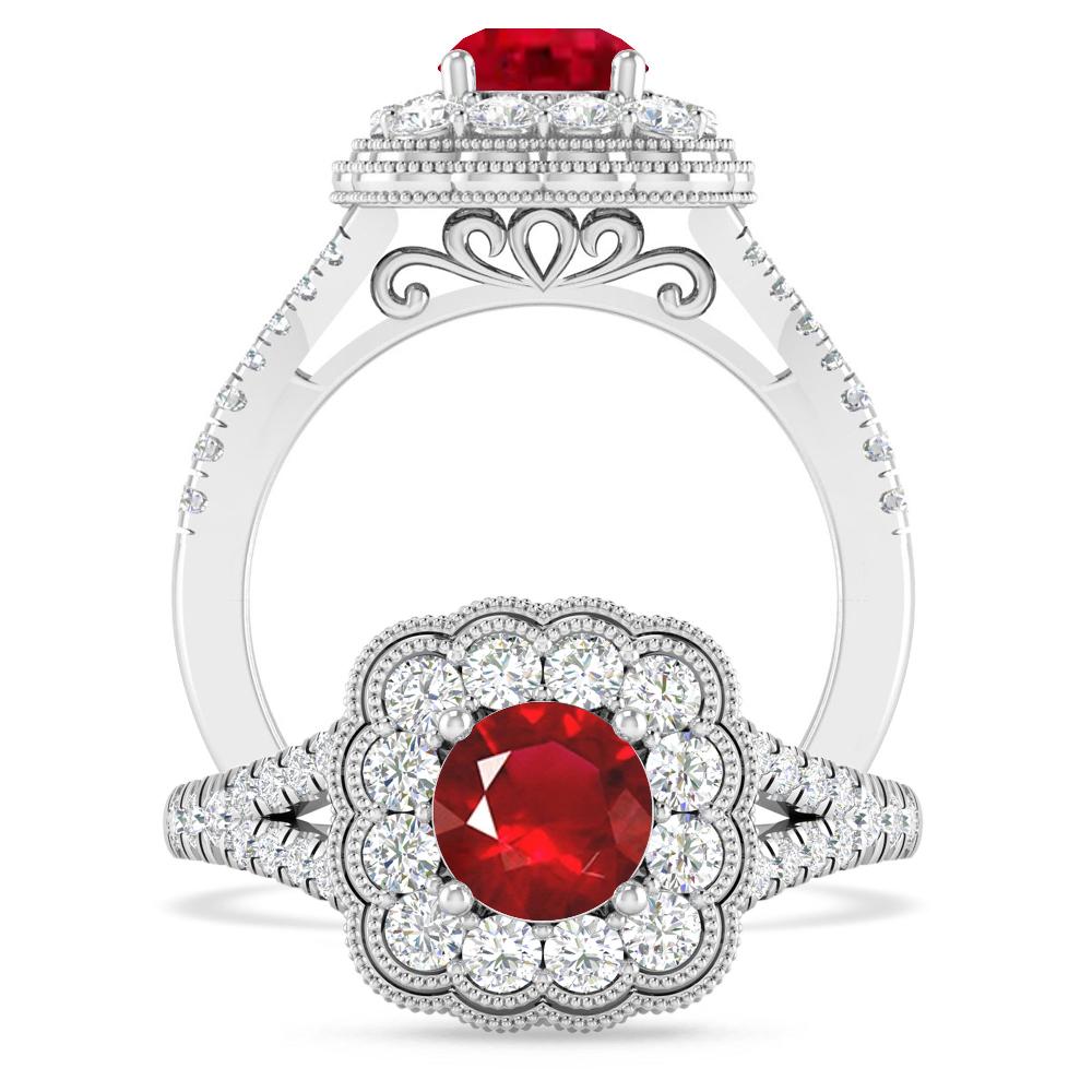White Gold - Ruby