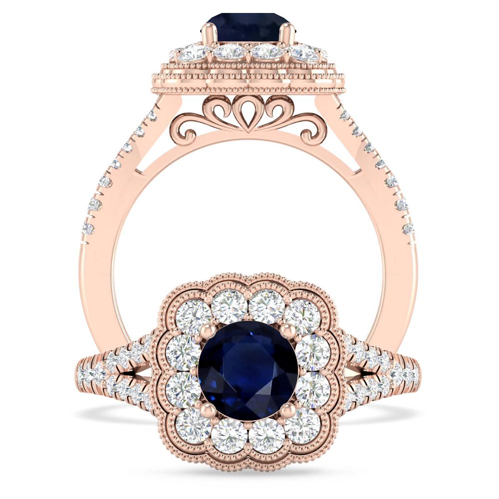 Rose Gold - Sapphire
