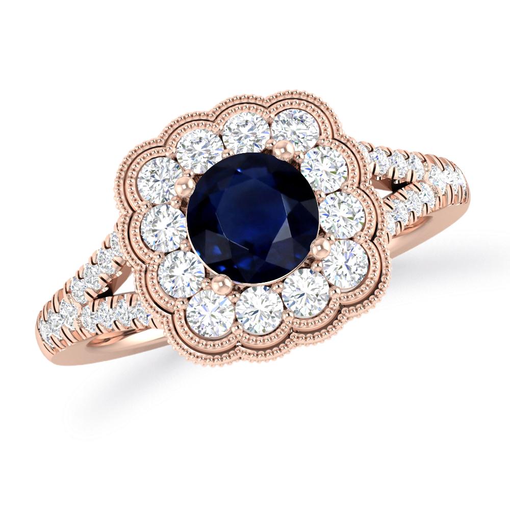 Rose Gold - Sapphire